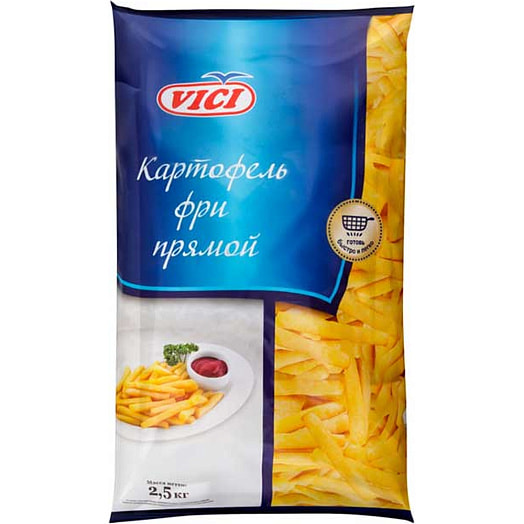 Картофель фри 2.5кг прямой резанный обжаренный Iglotex Польша VICI