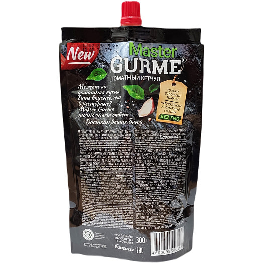Кетчуп Master Gurme 300г дой-пак Томатный АО ЭФКО Россия