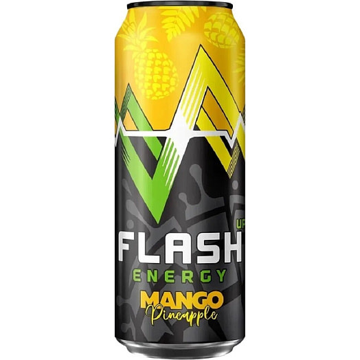 Напиток FLASH UP ENERGY MANGO PINEAPPLE 450мл ж/б ПК Аливария Беларусь Аливария