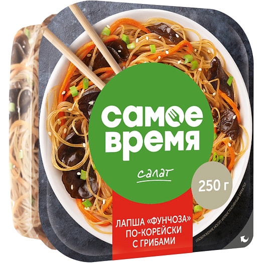Салат Фунчоза по-корейски с грибами 250г ООО Санта Импэкс Беларусь