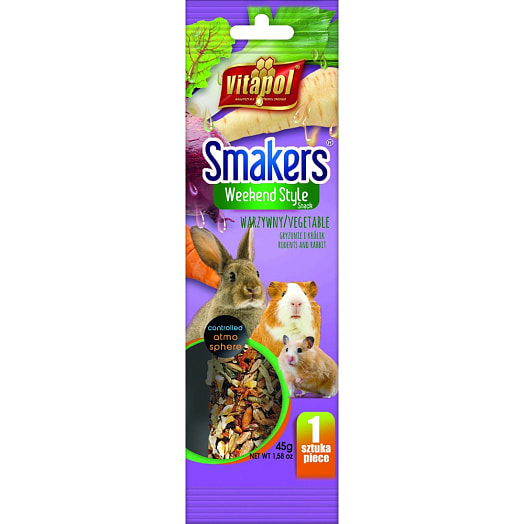 Лакомство для грызунов и кроликов Smakers Weekend Style 450г P.W. HOBBY Польша Vitapol