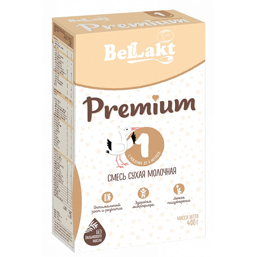 Смесь сухая молочная BELLAKT PREMIUM 1 400г для дет/пит раннего возраста Беларусь