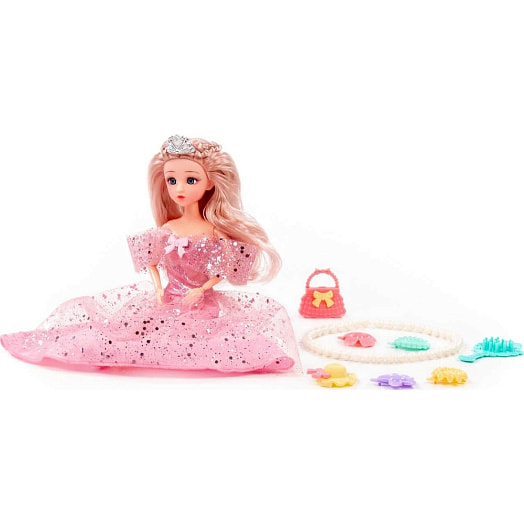 Кукла Ксюша (30см) в нарядном платье, аксессуары (8 элементов) арт.2574 СООО ПП ПОЛЕСЬЕ Беларусь Полесье