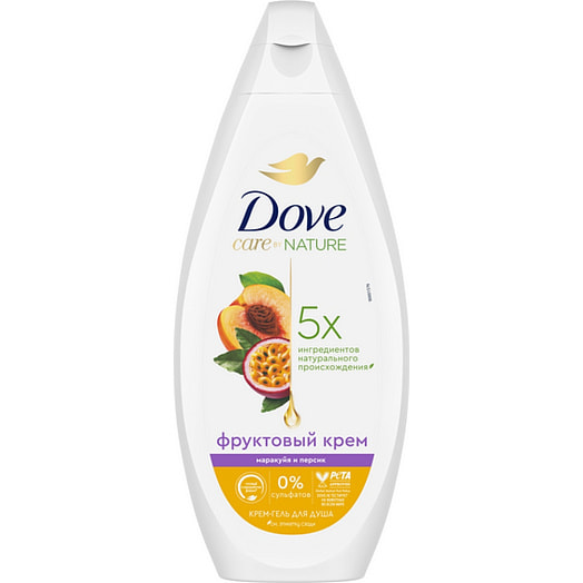 Крем-гель для душа для всей семьи 250мл маракуйя и персик Unilever Россия dove
