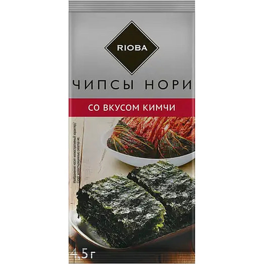 Чипсы Нори Rioba Кимчи 4,5гр Россия