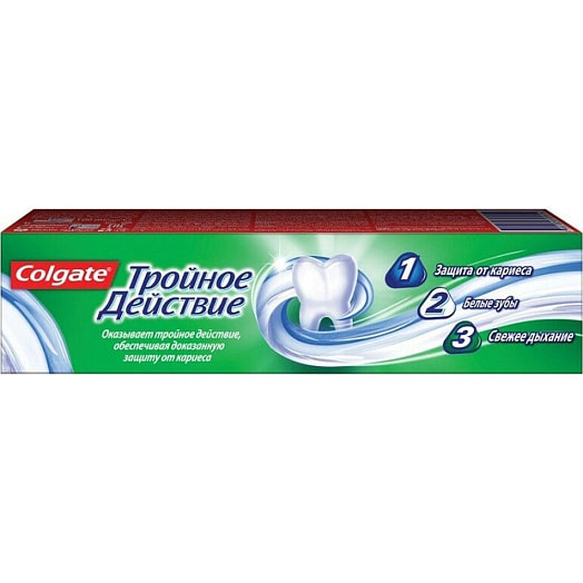 Зубная паста Colgate 100г Тройное действие Colgate-Palmolive Китай