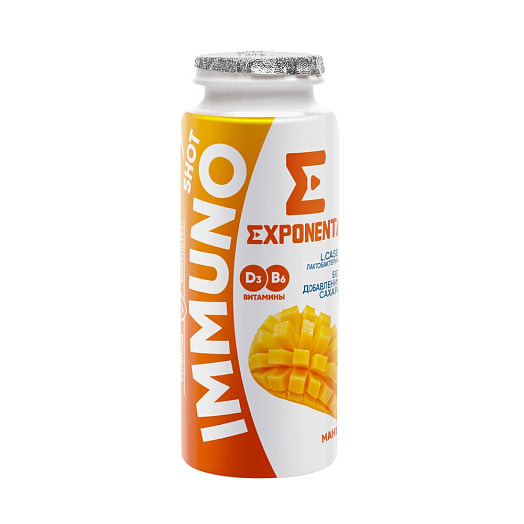 Продукт к/м EXPONENTA Иммуно Шот Манго обог L.Сasei, В6 и D3 100г Горецкий ПК Беларусь EXPONENTA
