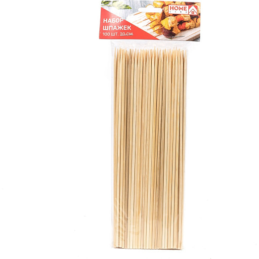 Набор шпажек бамбуковых 100шт*20см арт.BB101798 Белбогемия Китай