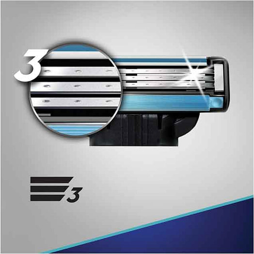 Cменные кассеты Mach 3 для бритья 2шт Procter & Gamble Вьетнам