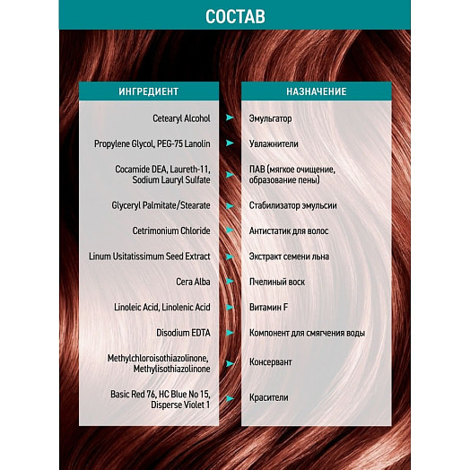 Оттеночный бальзам Тоника 150мл 5.35 Красный янтарь Россия