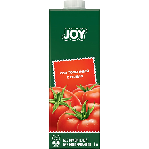 Сок Joy томатный с солью 1л Coca-Cola Беларусь JOY
