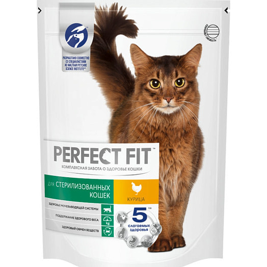 Корм сухой Perfect Fit Курица 650г для стерил кошек Марс Россия PERFECT FIT