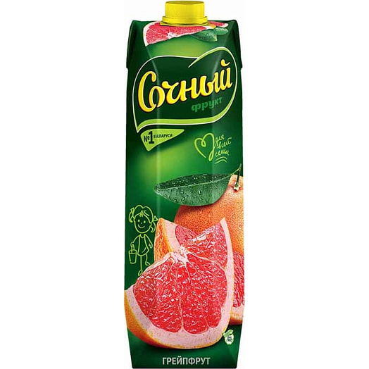 Нектар 1л тетра-пак грейпфрут Оазис Груп Беларусь Сочный