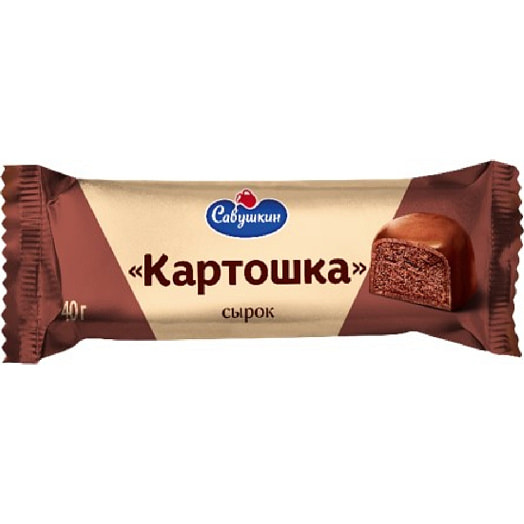 Сырок творожный глаз Картошка 20% 40г Савушкин продукт Беларусь Савушкин