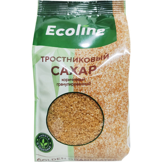 Сахар тростниковый Голден 500г в/у Эколайн Бразилия