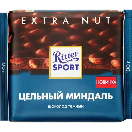 Шоколад Ritter SPORT 100г тёмный с  миндалем ООО Риттер Спорт Германия Риттер Спорт