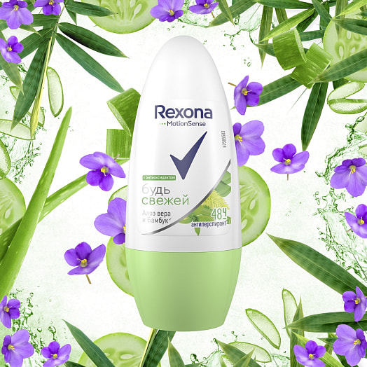Антиперспирант шариковый REXONA 50мл С экстрактом Алоэ Вера Россия