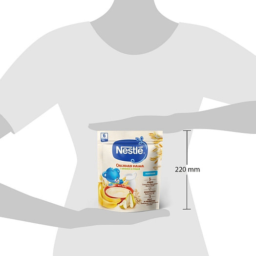 Каша овсяная с грушей и бананом для дет/пит. 200г с 6мес сухая молочная ООО Нестле Россия Россия