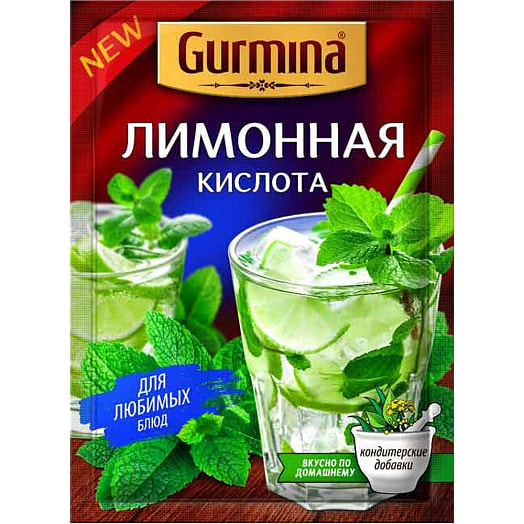 Кислота лимонная Gurmina 30г Гурмина Беларусь