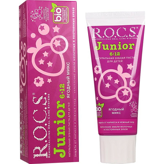 Зубная паста R.O.C.S. Junior Ягодный микс 74г Россия