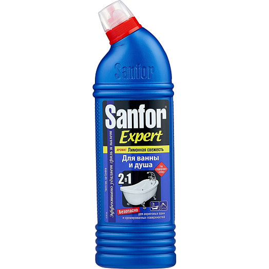Средство Sanfor+ для ванн 750г лимонная свежесть СХЗ Россия