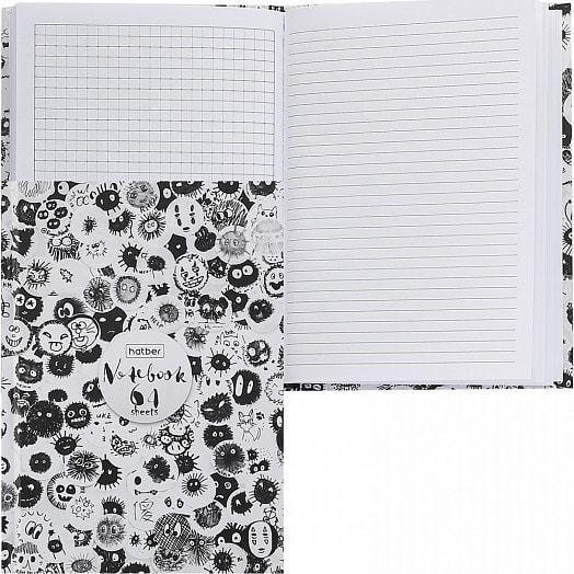 Записная книжка Прикольные кляксы 64л А6, клетка/линия арт.64ЗКт6В530043 Хатбер-М ООО Россия Hatber