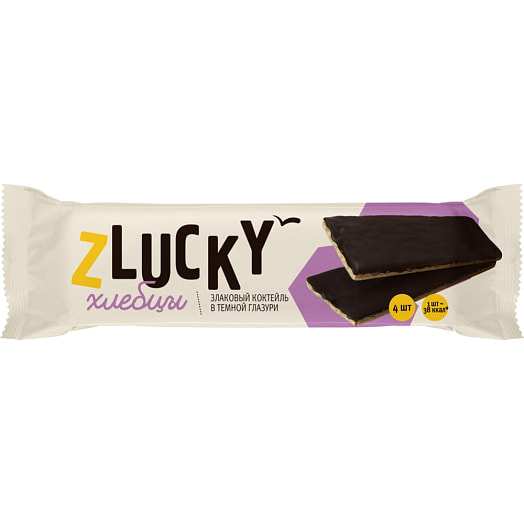 Хлебцы Z Lucky Злаковый коктейль в темной глазури 35г ООО Дары планеты Беларусь Z Lucky