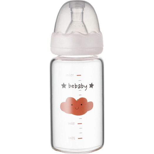 Бутылочка для кормления стеклянная арт.R-05B/150 Guangdong RoRo Baby Products Co.,Ltd Китай BEBABY