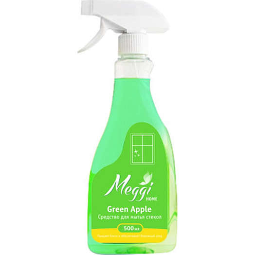 Средство для мытья стекол MEGGI HOME green apple 0.5л. 500мл Средство для мытья окон Кампари Беларусь Meggi Home