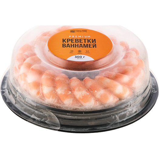 Креветки Ваннамей очищенные в/м зам 300г Вьетнам FishFood
