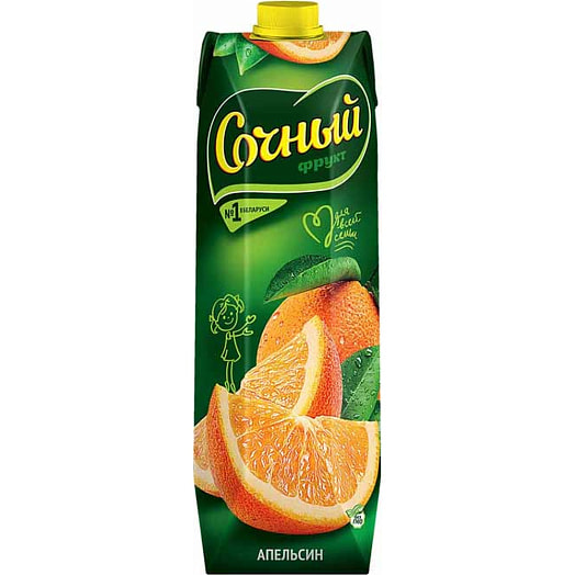 Нектар 1л тетра-пак апельсин Оазис Груп Беларусь Сочный