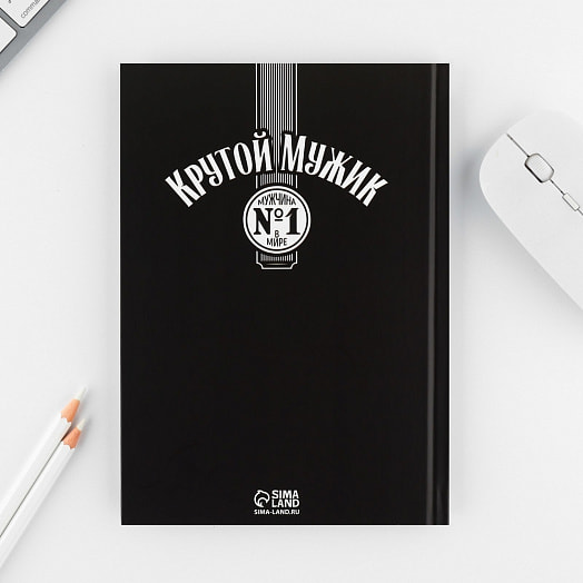 Набор Крутой мужик (ежедневник А5 80л, ручка) арт.7370401 Россия