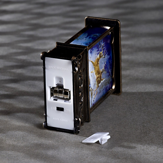 Фигура световая Олени в лесу (13,5x3,2x7,6см, т/белый) арт.7599694 Иу Йоуда Импорт энд Экспорт Ко., ЛТД Китай Luazon Lighting