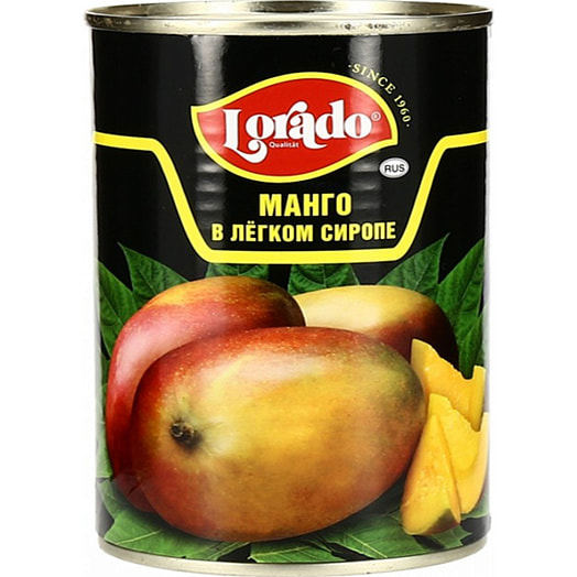 Манго Lorado 425г ж/б в легком сиропе Тайланд