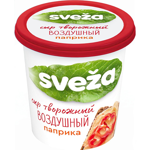 Сыр творожный Воздушный Свежа с паприкой 60% 150г ОАО Савушкин продукт Беларусь Савушкин продукт