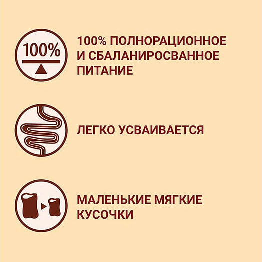 Корм 600г для взрослых собак мелких пород старше года с говядиной и рисом ООО Нестле Россия Россия Purina