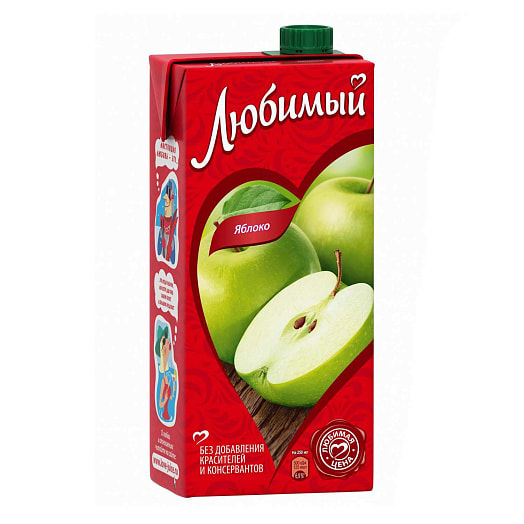Напиток сокосод.Любимый Земляничное лето 950мл для дет/пит.яблоко ООО Лебедянский Россия LUBIMY