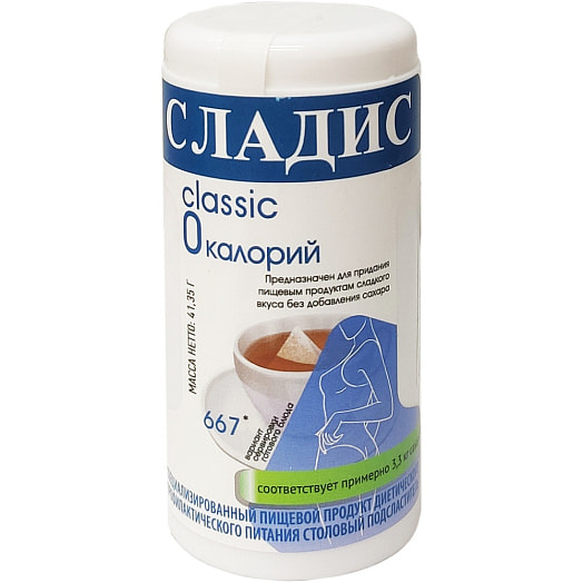 Столовый подсластитель 41г 667 таб диетический ООО Фабрика вкуса Россия