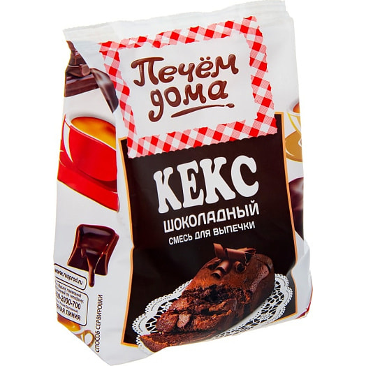 Смесь для выпечки Кекс Шоколадный 300г флоу-пак АО Русский продукт Россия Печем дома