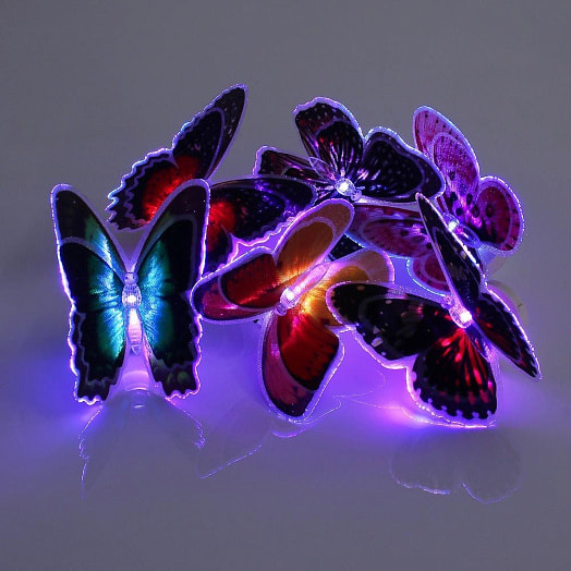 Фигурка на стержне INBLOOM Бабочка четыре крыла 54см арт.185-026 Китай