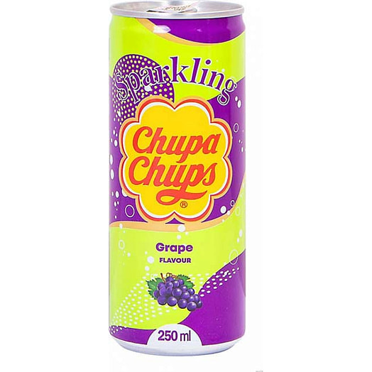 Напиток б/алк Chupa Chups 250мл ж/б виноград Корея