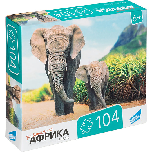 Пазлы 104 Африка арт.RI1001C ООО Желтый крокодил Беларусь DREAM MAKERS-BOARD GAMES