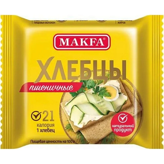 Хлебцы хрустящие Макфа Пшеничные запеченные 60г АО Макфа Россия