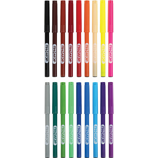 Фломастеры Пифагор 18цветов арт.152449 Китай