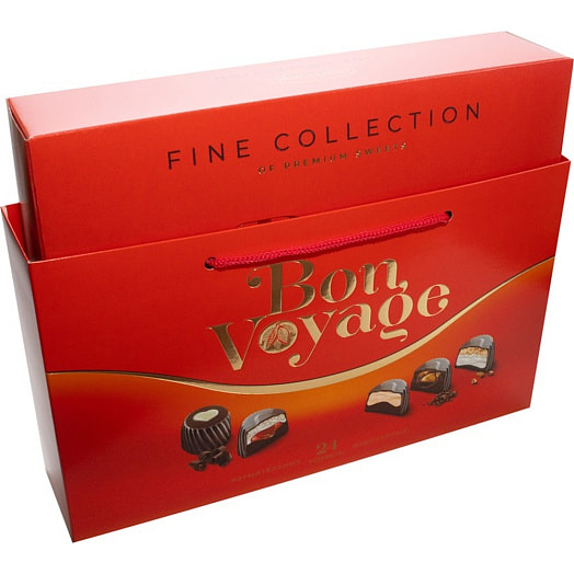 Набор конфет Bon Voyage premium (красная кор) 370г Юниаква Беларусь Bon Bons