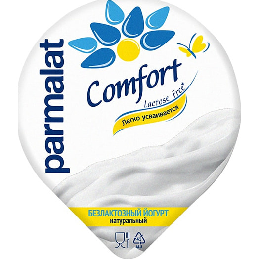 Йогурт Parmalat безлактозный натуральный 3.5% 130г п/ст АО Белгородский МК Россия Parmalat