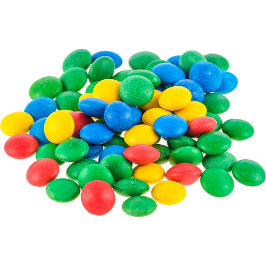 Драже с молочным шоколадом в цветной глазури Красный пищевик Беларусь