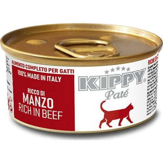Консервы беззерновые Kippy Cat для кошек всех пород 90г с говядинойпаштет V.B.B. Srl,Via dei Carrettieri, 4, 06081 Santa Maria Degli Angeli PG, Italy Италия KIPPY