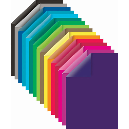 Картон цветной BRAUBERG (А4, 2-сторонний, мелованный, 48л, 16 цветов, 200х290мм) арт.115164 Россия