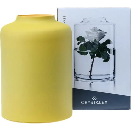 Ваза стеклянная 18см арт.82251D5386180 Чехия